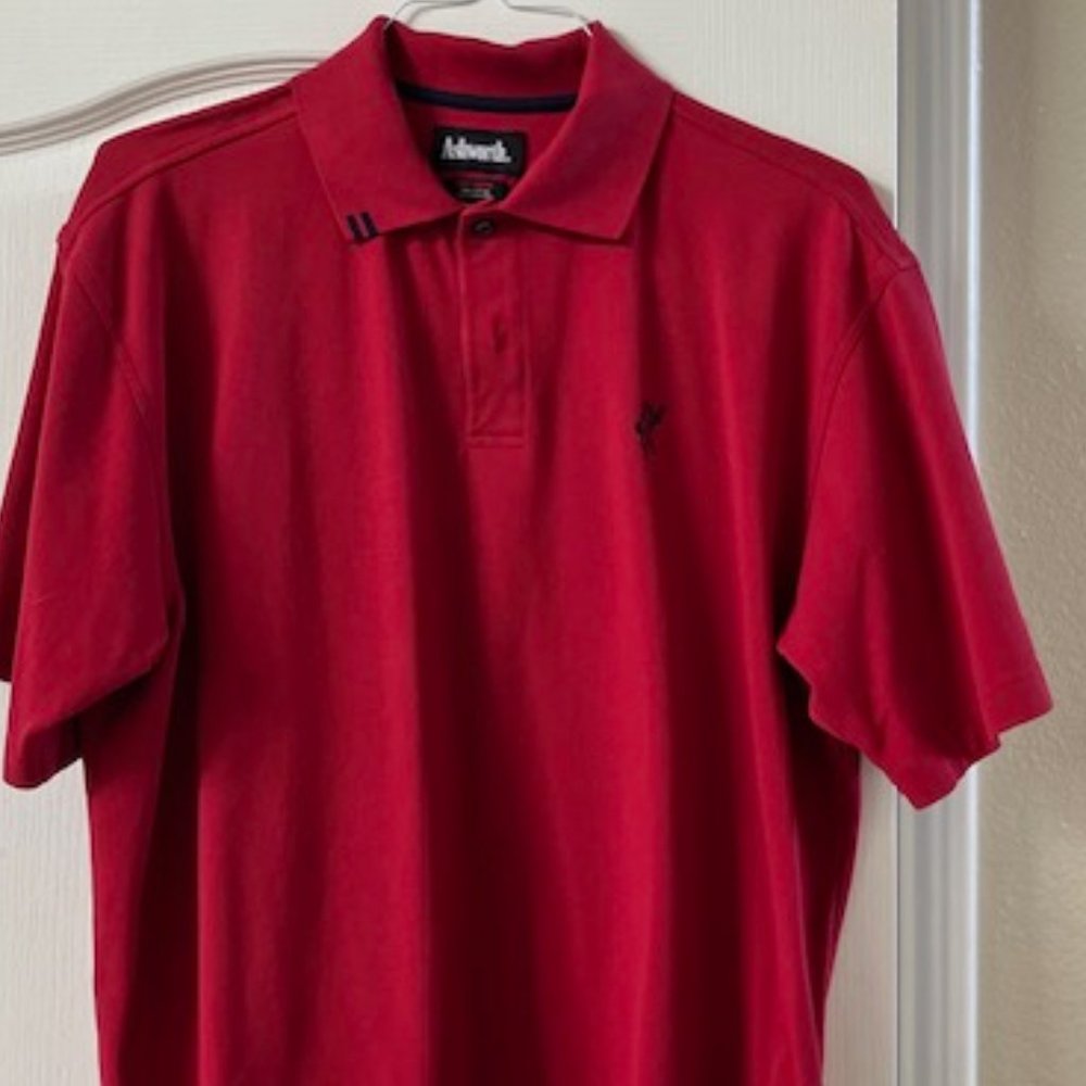Ashworth men's red golf shirt